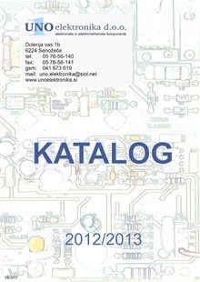 4 Katalog UNO elektronika 2012-2013 4 Katalog UNO elektronika 2012-2013